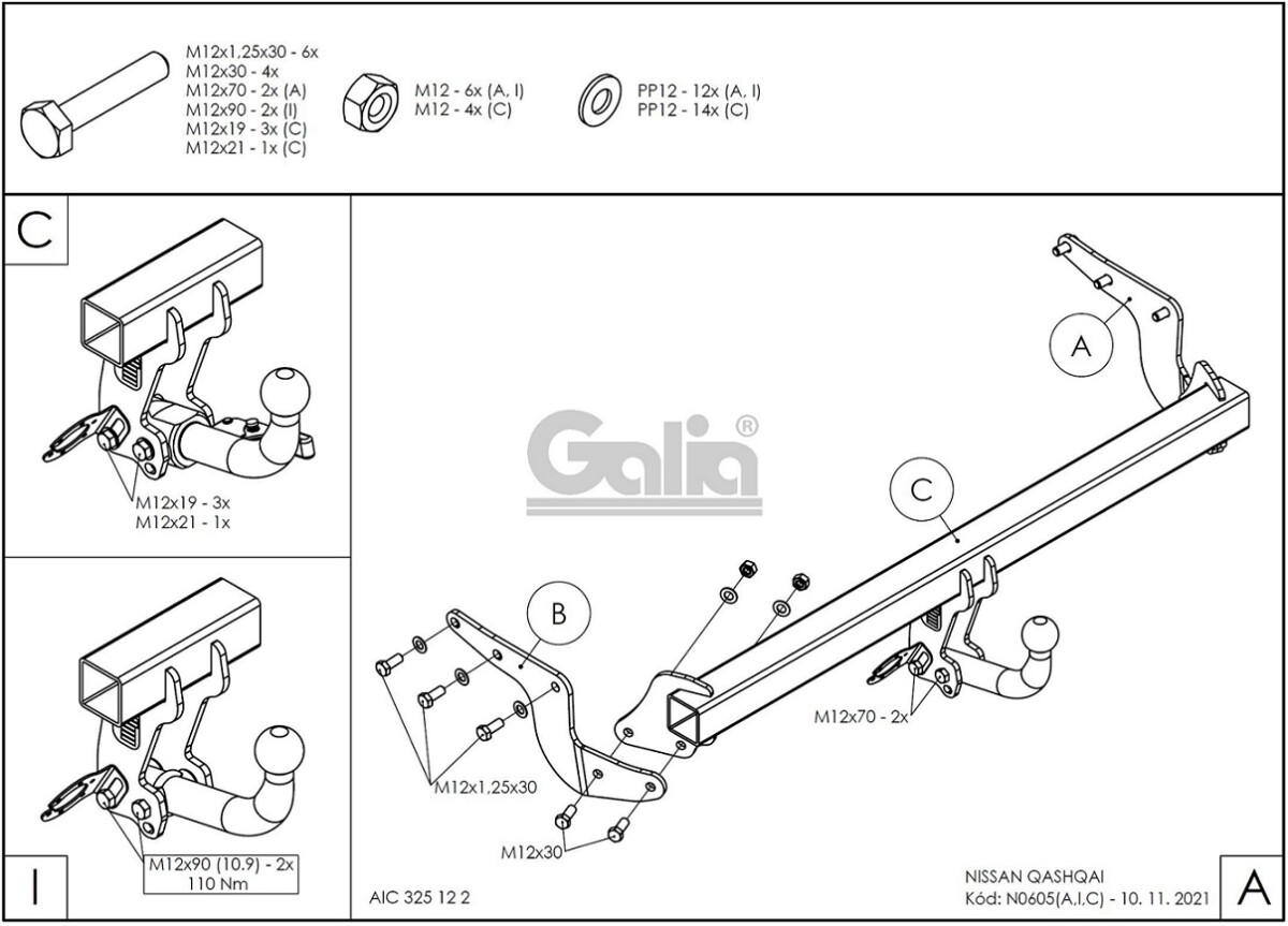 Hak holowniczy NISSAN Qashqai (od 2021r.)